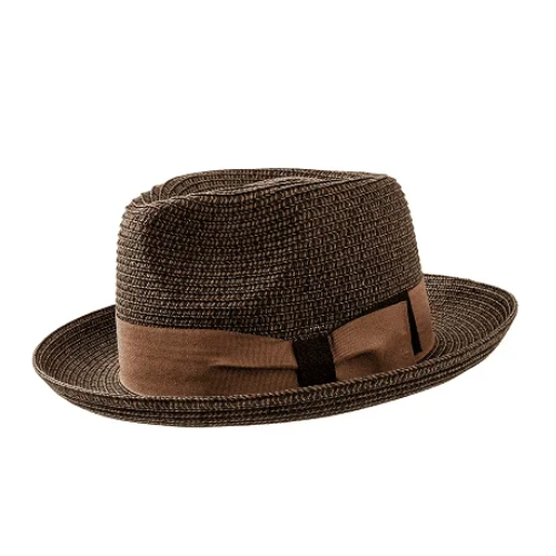 Lightweight Soft Straw Fedora Hat
