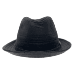 Stylish Leather Quality Fedora Hat - Image 3
